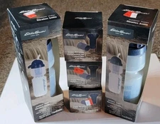 Eddie Bauer Water Bottle Filtration Bottle Clear Pop Up Sip Straw Filter Lot 