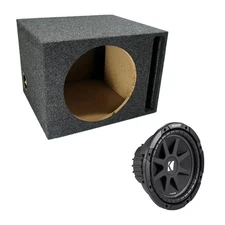 Kicker 12" Loaded 2010 C12 150W 4 Ohm Sub Vented Subwoofer Enclosure Box New