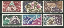 MONACO 698-703 MNH SCENES FROM CHATEUUBRIAND NOVELS SCV 2.45