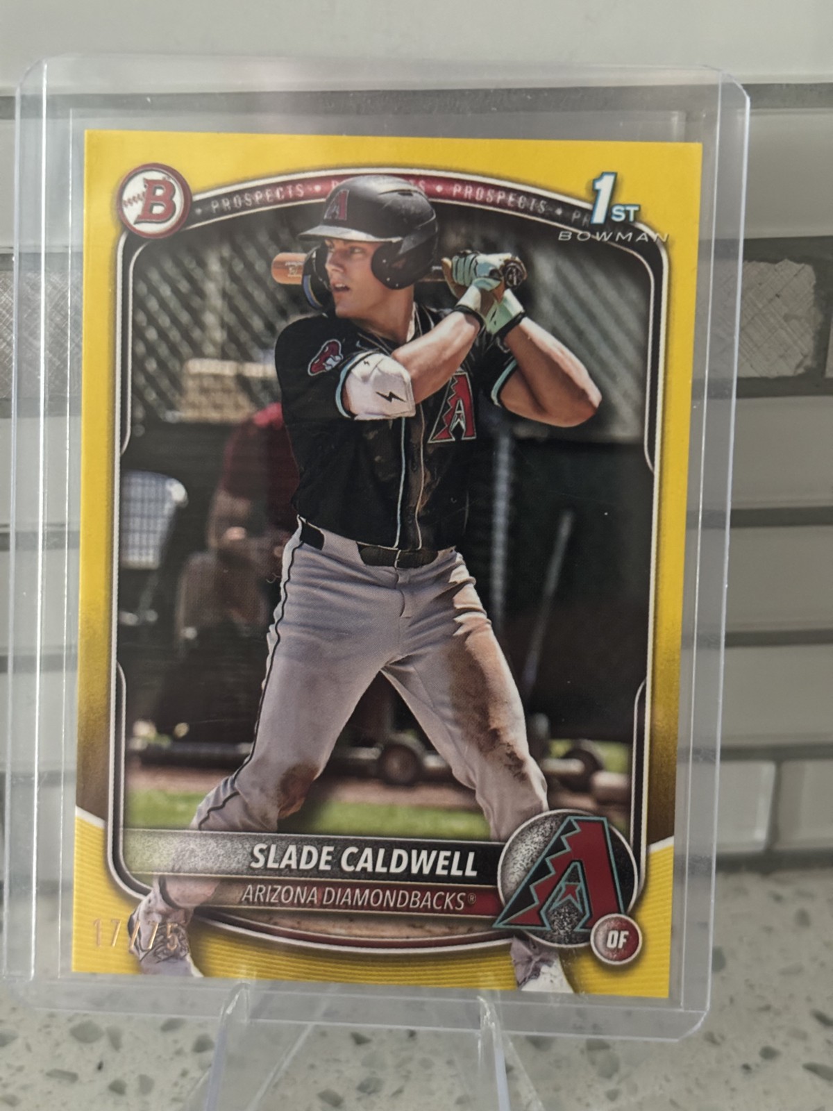 2025 Bowman - Prospects Slade Caldwell #BP-21 Yellow /75 (RC)