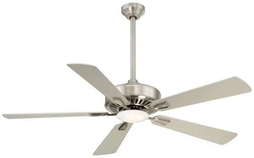 Minka Aire Contractor LED 52" Ceiling Fan - Silver 5-Blade Remote Control - Picture 1 of 2