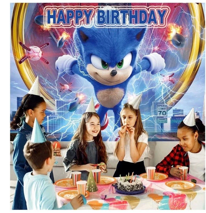 Баннер для вечеринки на день рождения Sonic Hedgehog (5x3) (DLT5) - Изображение 4 из 4