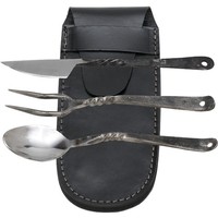 Haller Scottish Feasting Besteckset Mittelalter Gabel Messer LöFfel Etui 81536