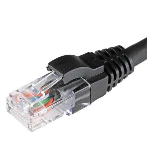 Cablenet 8m Cat5e RJ45 Black U/UTP LSOH 26AWG Snagless Booted Patch Lead