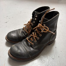 Red Wing 8114 Iron Ranger Leather Work Biker Boots Heritage Made In USA 7.5 D