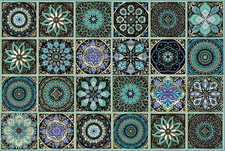 24Pcs Peel and Stick Tile Stickers-Diy Decor,4X4Backsplash Tile Decals Waterproo