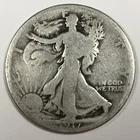 1917-D Walking Liberty Half Dollar - Good (G) KM#142 Reverse - 6427-PC