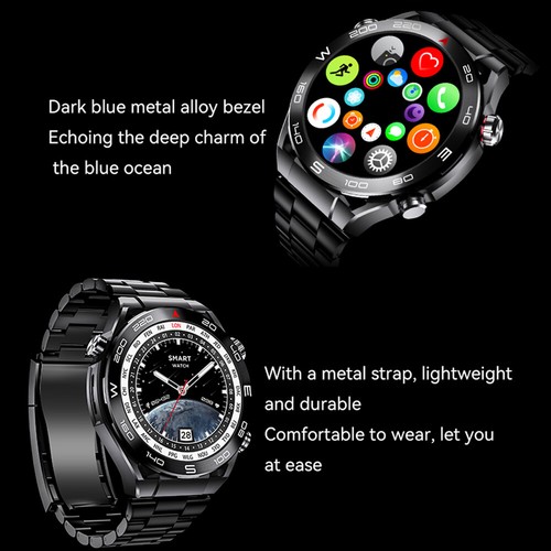 2024 Smartwatch Armbanduhr Blutdruck Fitness Tracker Herren Damen Samsung Huawei - Bild 6 von 13