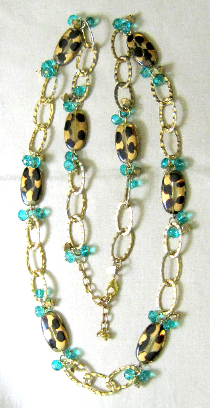 QVC Signed JOAN RIVERS Turquoise BEAD & Enamel An… - image 6