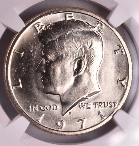 1971-D Kennedy Half Dollar NGC MS67* Star "Flashy PL Obverse The Only 67 Stars"