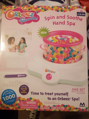 Orbeez Spaaaah! Spin And Soothe Hand Spa 1000 Rainbow Color Orbeez NIB | eBay
