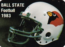 1983 BALL STATE UNIVERSITY CARDINALS FOOTBALL POCKET SCHEDULE 