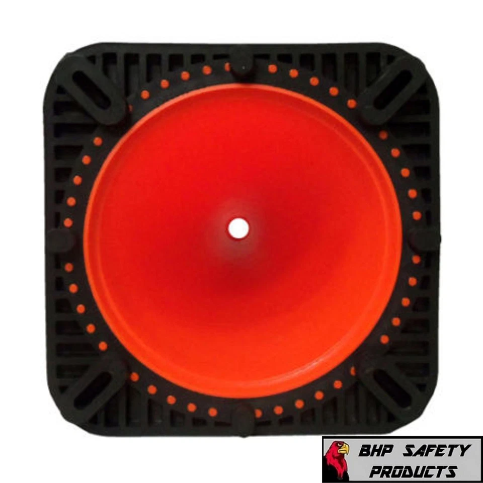 18" ORANGE SAFETY TRAFFIC/PARKING CONE W/ 3M REFLECTIVE COLLAR JBC REVOLUTION - Image 3 of 3