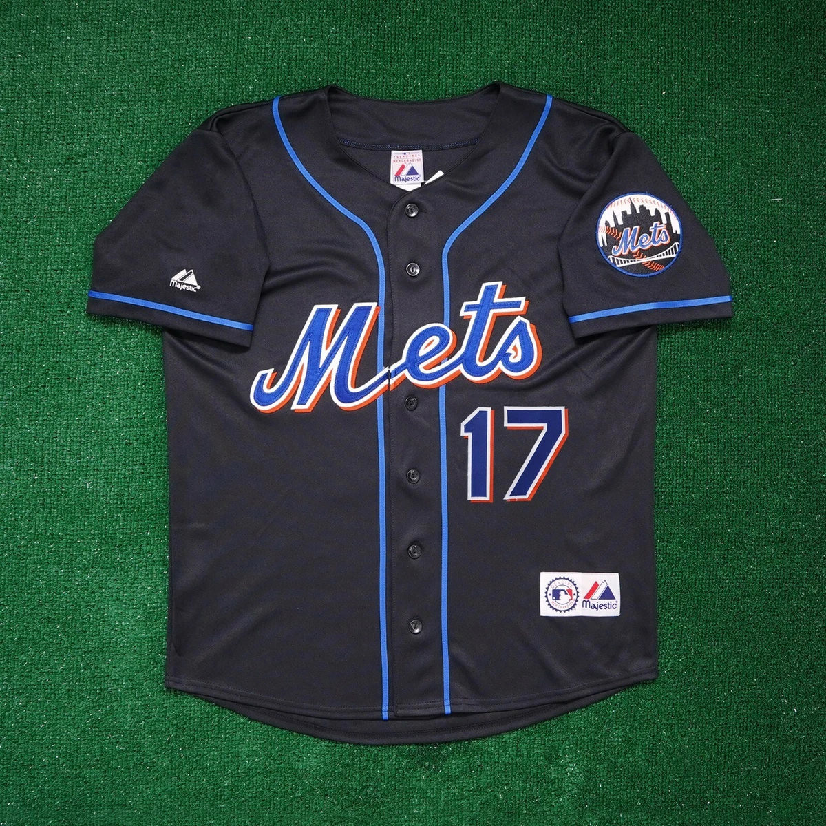 Men's New York Mets #17 Keith Hernandez Replica Grey Throwback Baseball  Jersey