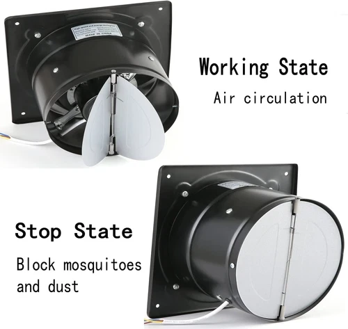 Exhaust Fan Ventilation Extractor Fan 110V Wall-Mounted Blower 8Inch Large - Picture 16 of 24