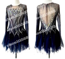 New ice figure skating dress Baton rotating dress custom size