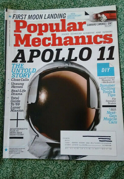 Popular Mechanics Magazine 40th Anniversary Apollo 11 June 2009 historic lunar 