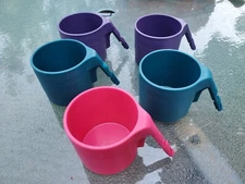 Lot 5x Diono Carseat Radian Everett Cup Holders Multi Colors Pink Green Purple