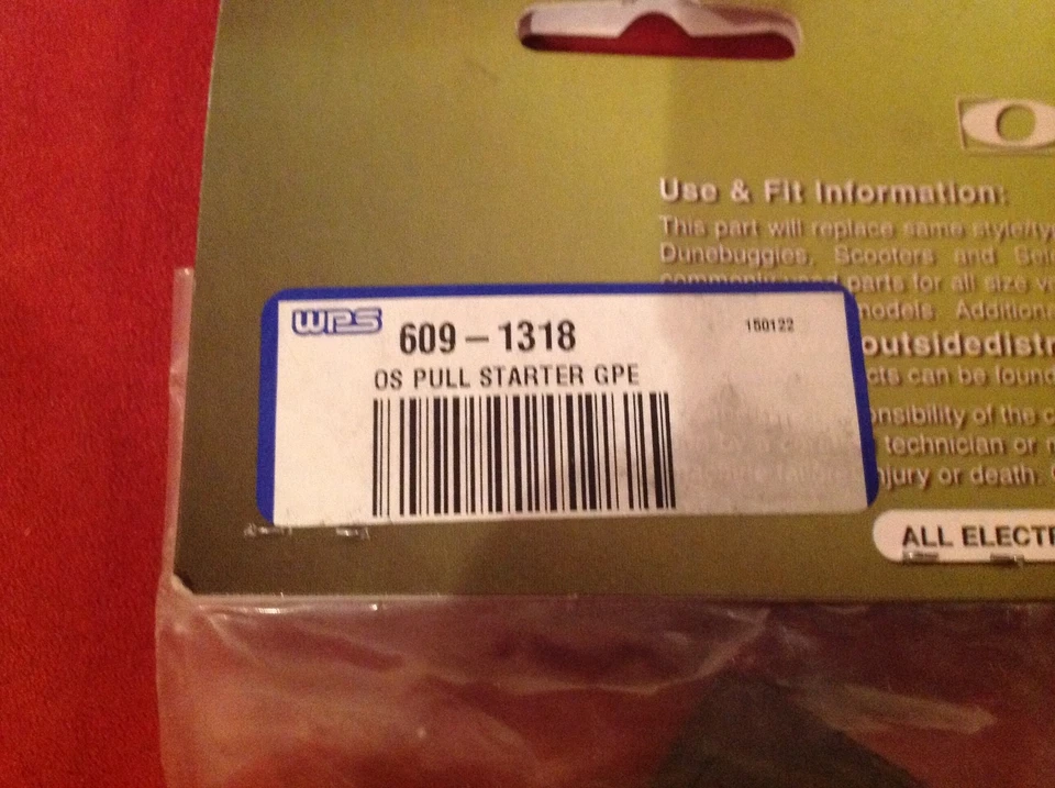 Outside Distributing Chinese Recoil Pull Starter 4-stroke Kart 07-0311-b 070311 - Image 4 of 4