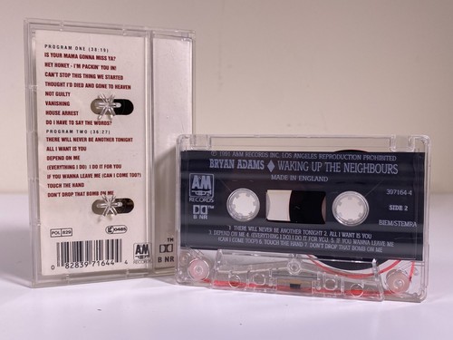 Bryan Adams Waking Up The Neighbours Cassette Tape - VGC - Complete - Picture 2 of 5