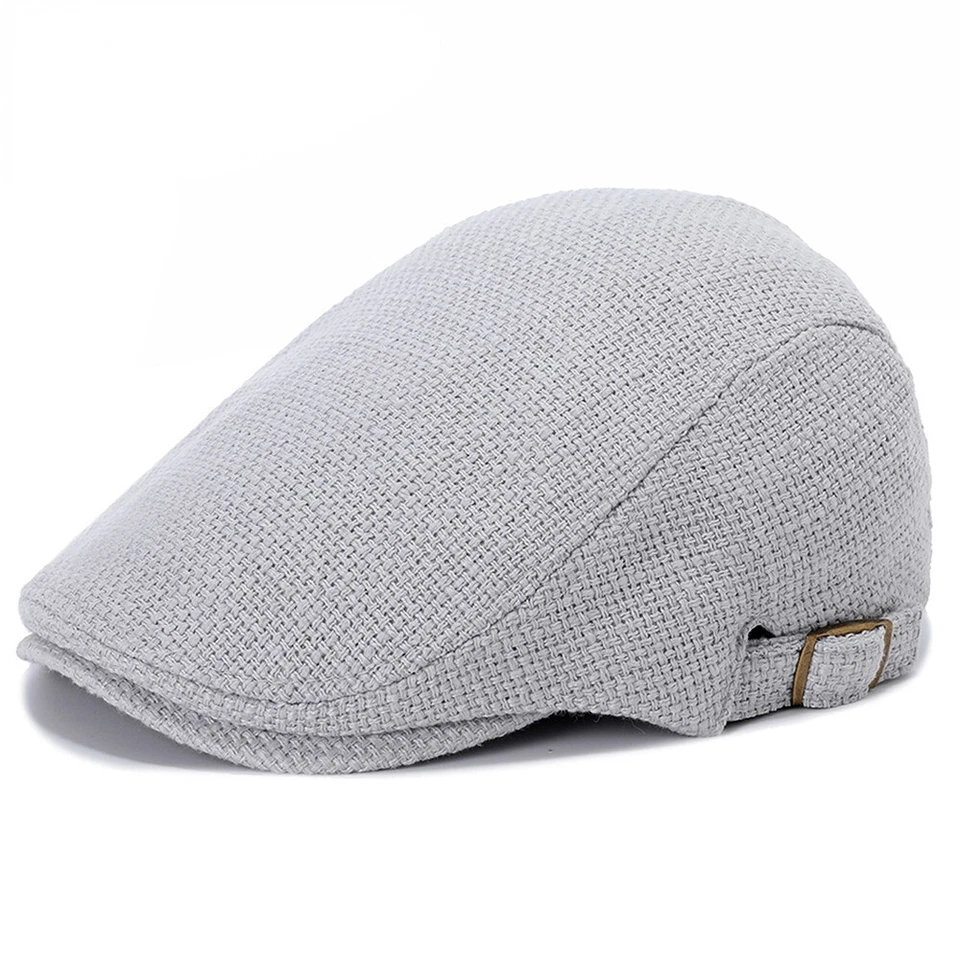 Boina informal de algodón para hombre ZONBAILON cómoda gorra de béisbol cálida a rayas Foto 3 de 4