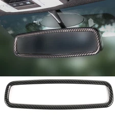 Interior Rearview Mirror Cover Trim for Ford F150 09+/Mustang 15+ Carbon Fiber