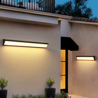 COB LED Outdoor Wall Lanterns Waterproof Linear Light Gate Exterior Lamp Fixture