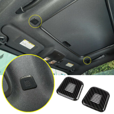 For 2015-2021 Dodge Challenger ABS Carbon Fiber Roof Microphone Trim Decor Cover