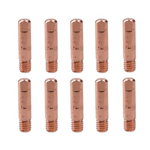 Punte di contatto rotonde per saldatore Mig 0,8 mm per torce MB15 Euro confezione da 10 pezzi - Foto 1 di 4