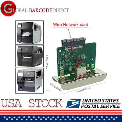 NEW Internal Ethernet Print Server Network Card For Zebra ZT210 ZT220 ZT230 US