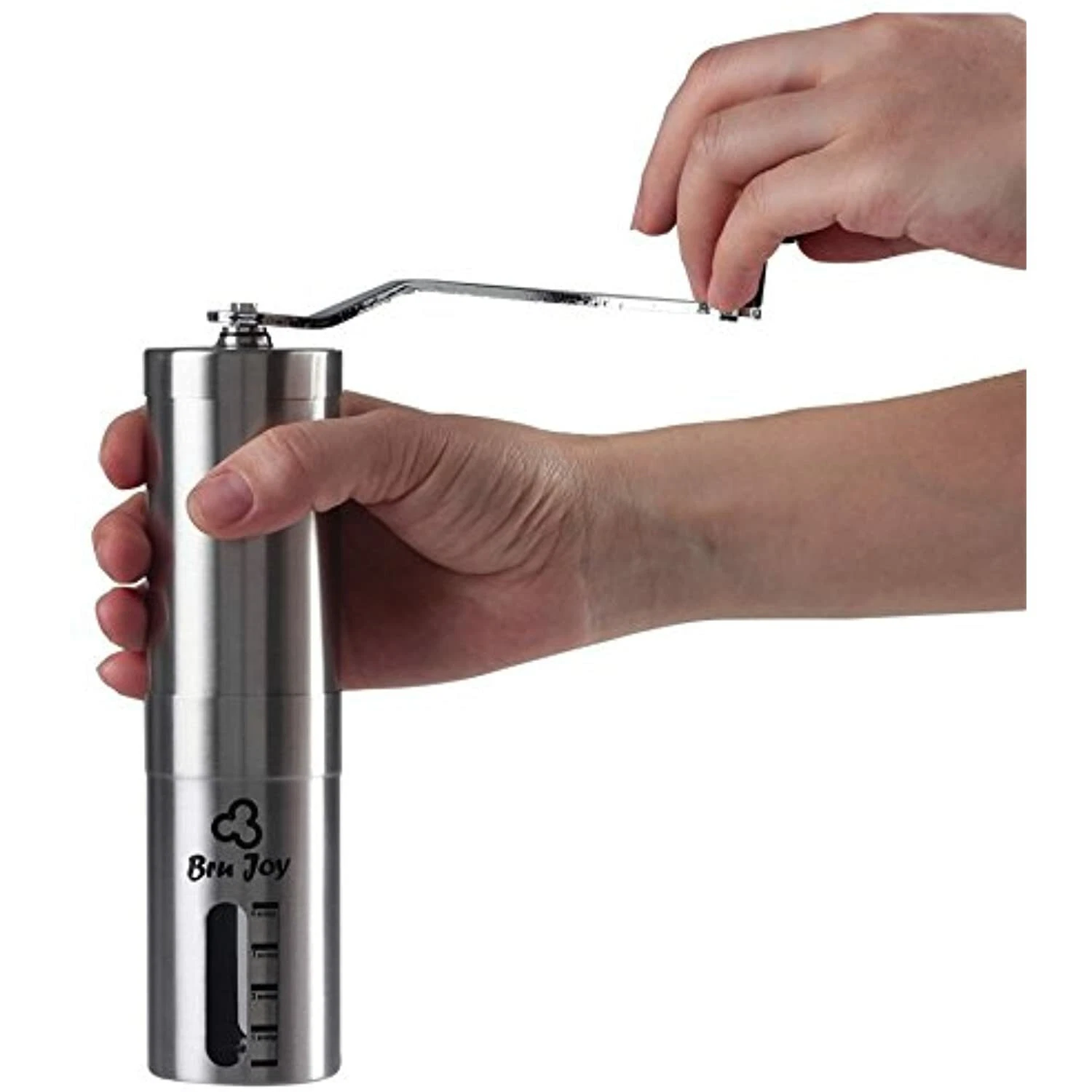 Bru Joy Portable Coffee Grinder Manual, Spices Miller, Ceramic Burr Stainless