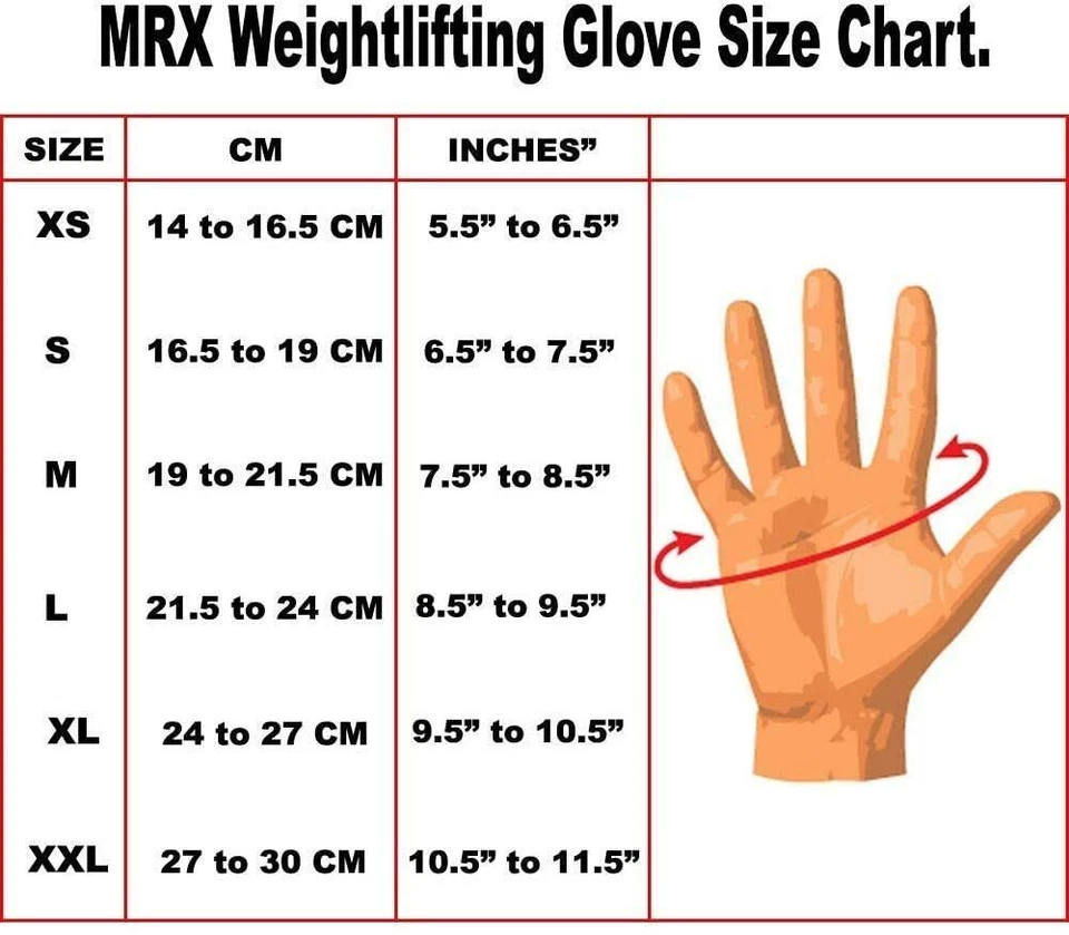 US Men/Women Gym Gloves Workout Weight Lifting Bodybuilding Exercise Cycling MRX - Image 2 of 4