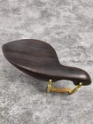 Beautiful Ebony Wood Violin Chinrest/Chin rest installed Bracket,4/4 Full Size
