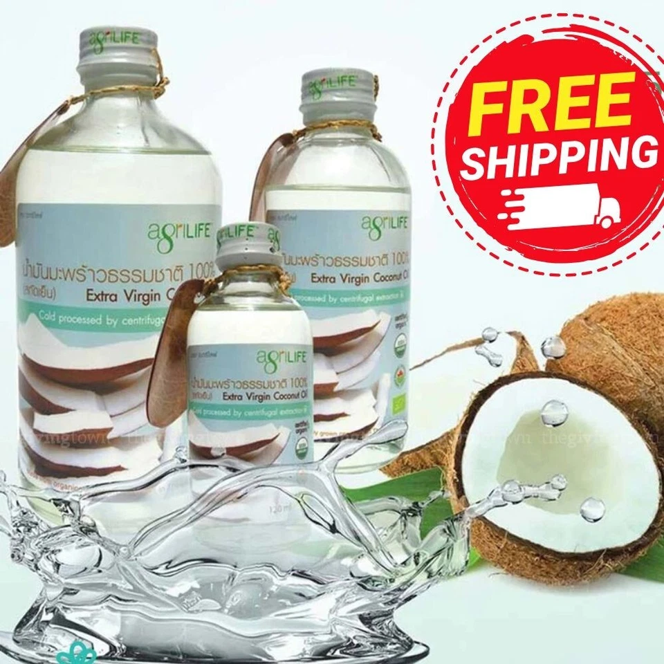 Agrilife Coconut Oil Organic Extra virgin 100% Pure Cold-Pressed Healthy 120ml - Image 2 of 4