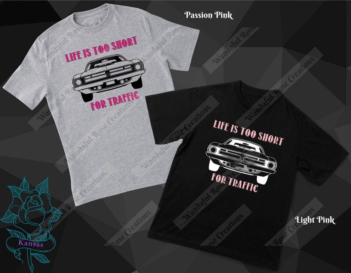 LIFE'S TOO SHORT ピンバッジ LIFE'S TOO SHORT TO GIVE A SHIT Funny Skull Print T-shirt