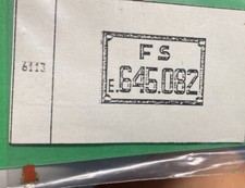 TECNOTREN 6113 Scala HO Due targhe fotoincise FS E645-082