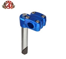 VINTAGE 4.25" LONG BMX ALTA BIKE BICYCLE ALLOY STEM (QUILL DIAMETER 21.1MM) BLUE