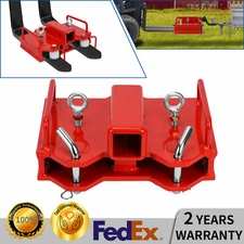 2" Trailer Hitch Receiver Dual Pallet Fork Forklift Towing Adapter Attachment