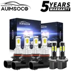 For Corvette C5 1997-2004 6000K LED Headlight Hi/Lo Beam Fog Light Bulbs Combo