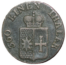 1842 A German State Waldeck Pyrmont Pfennig KM#152 #17390