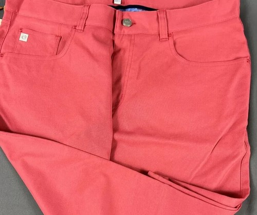 Peter Millar Pants 32 x 34 Crown Sport EB66 Performance Cape Red Golf NEW $160 - Bild 7 von 14