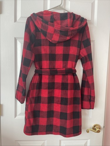 EUC Abercrombie Kids Boys Red Hooded Robe Sleep Size 13/14 - Picture 6 of 8