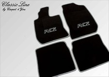 Fußmatten für Peugeot RCZ  Velour Schwarz /...