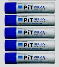 Tombo  Pencil Glue Stick Erasable Pit S 5 Pieces  Made in Japan