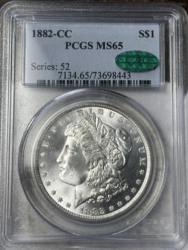 1882-CC $1 PCGS MS-65 CAC Morgan Silver Dollar