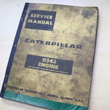 Cat Caterpillar D343 Diesel Engine Repair Shop Service Manual 62b Series 33b Cat Caterpillar D343 Diesel Engine Repair Shop Service Manual 62b Series 33b