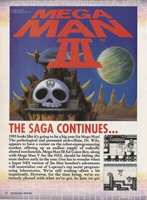 VTG 1993 MEGA MAN 3 & 5 Original Print Ads Game Boy/NES Art 20x26cm NIN 44
