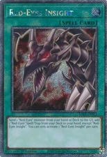 Yugioh! Red-Eyes Insight - RA03-EN061 - Platinum Secret Rare - 1st Edition Near 