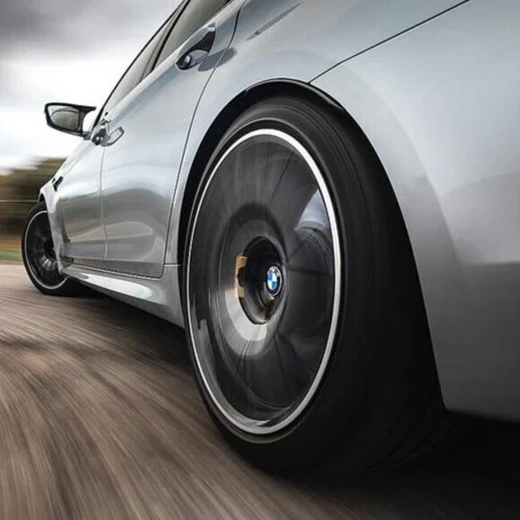 Genuine BMW 56mm Floating Alloy Wheel Centre Cap Set Of 4 For 5x112mm Wheels - Image 4 of 4