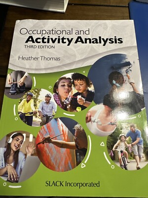 Occupational And Activity Analysis Third Edition ￼